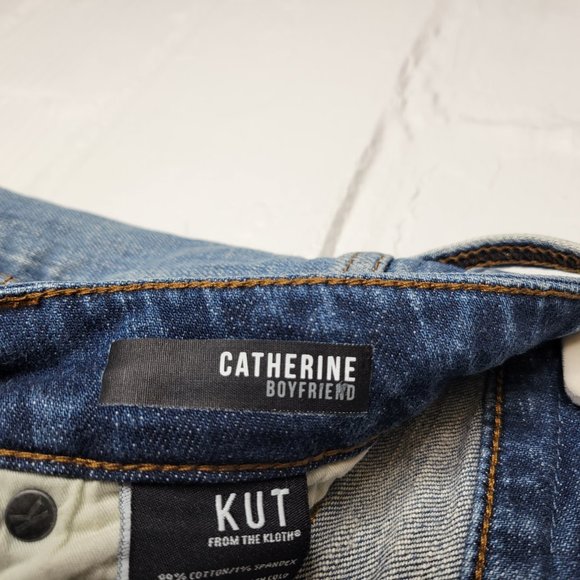 Kut From The Kloth Women's Size 4 Jeans Catherine Boyfriend Distressed - Picture 7 of 8